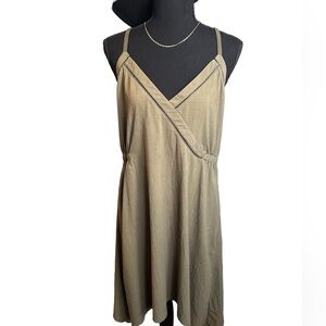 PrAna Darya Halter Racerback Dress In Cargo Green, Size Medium (Ladies)